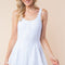 White Birch Sleeveless Performance Knit Swim Dress